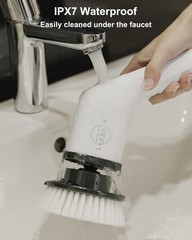 Electric Spin Scrubber, Cordless Cleaning Brush with 8 Replaceable Brush Head…