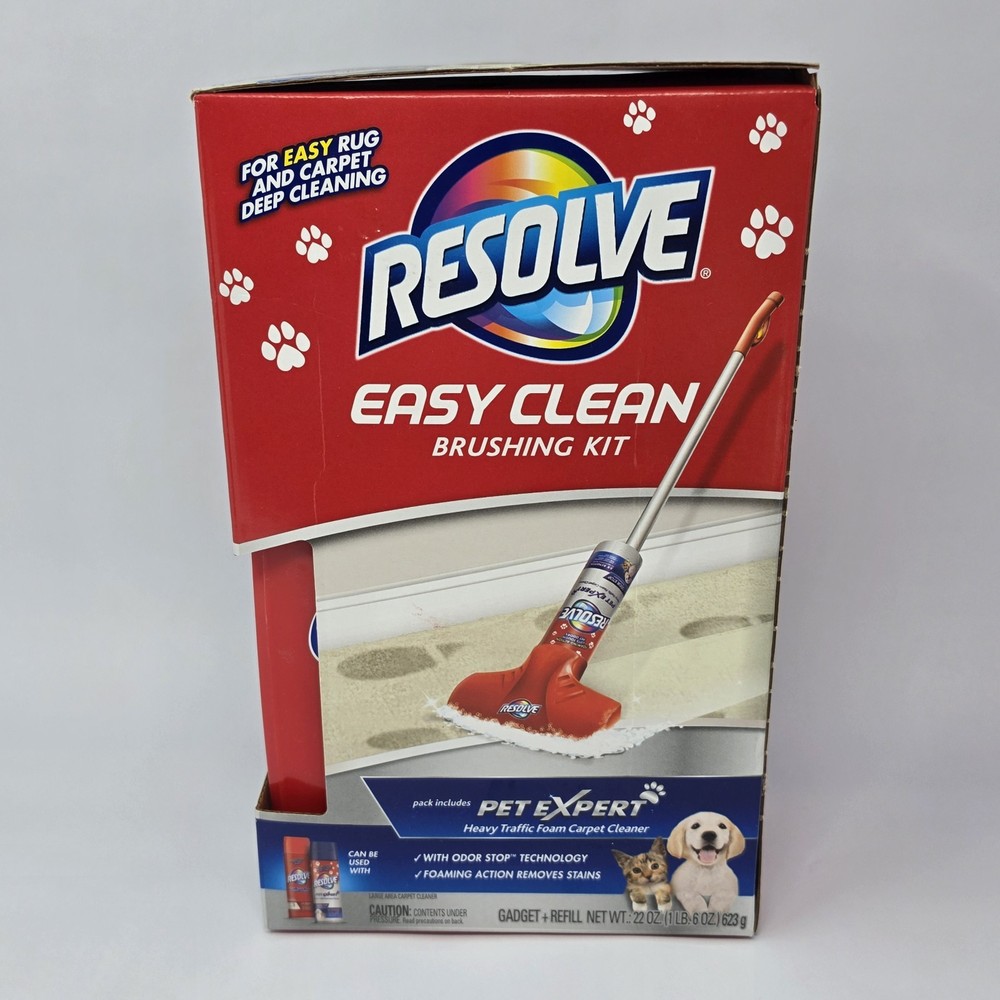 NEW Resolve Easy Clean Pet Expert Brushing Kit Heavy Traffic Carpet Cleaning