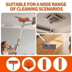 Ceiling Fan Cleaner Duster with 72’’ Extendable Long Handle Cleaning Duster K…