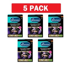 5x Dr. Beckmann Colour & Fibre Refresh, Color Wipes Intensive Black 3in1, 6 pcs