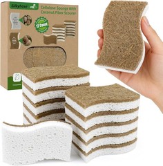 Natural Kitchen Sponges, Biodegradable & Compostable | Non-Scratch Cellulose