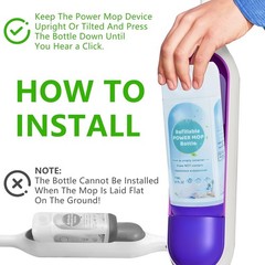 PowerMop Refillable Bottle for Swiffer PowerMop Mop,26 FL.OZ Leak-Proof Reusable