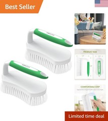 Ergonomic Comfort Grip Scrub Brushes – Sturdy Stiff Bristles for Tough Cleaning