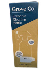 Grove Co Reusable Cleaning Glass Spray Bottle – Brilliant White – 16 Fl Oz