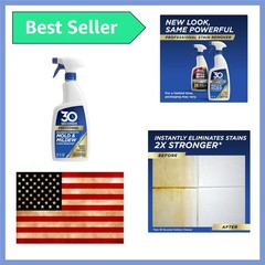 Stain Remover Kit – Mold, Mildew & Algae Cleaner with Spray Bottle