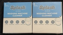 Lot of 2 ~ Splash Spotless Washing Machine Cleaner Tablets Deep Cleaning Formula