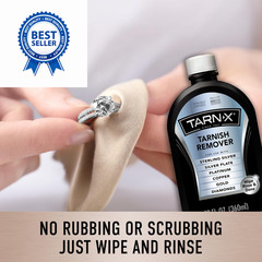 Tarn-X Tarnish Remover, 12 oz. Bottle, Platinum, 12 Fl Oz (Pack of 1), Multi