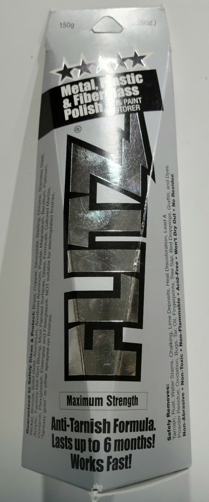 BU03515 FLITZ METAL POLISH PASTE 150 GRAM TUBE – NEW – FREE SHIP!