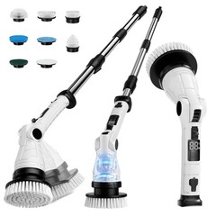 Electric Spin Scrubber, Power Electric Scrubber for Cleaning, Shower Cordless…
