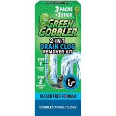 Drain and Toilet Clog Opening Packs with Tool Drain Cleaner (3-Count)