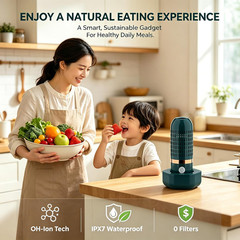 Produce Cleaner – Portable Oh-Ion Fruit & Vegetable Washer, Deep Cleans Produce,