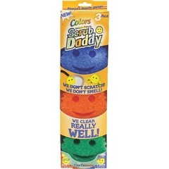 2 PACKS(6PADS)Scratch Free Scrub Daddy Colors Texture Scrubber Cleaning Tool New