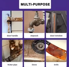 Rust Remover Spray 100ml Metal Cleaner Iron Rust Stain Removal Solution
