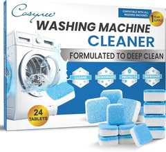 Washing Machine Cleaner Descaler Tablets 24 Pack for HE Front and Top Load Washe