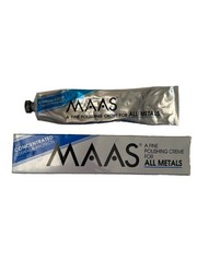 Maas Fine Polishing Creme for All Metals Used 4 oz Tube, Approx 50% Remaining