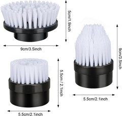 3 Pcs of Brush Heads,Replacement Brush Heads Set for Electric Spin Scrubber, Cor