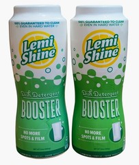 2 – Lemi Shine Dish Detergent Booster Lemon Fresh Scent – 24 Oz. Each