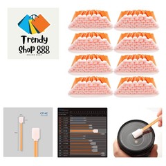 Foam Cleaning Swabs 400 pcs, 5.25″ – Lint Free Foam Tip Swab Cleanroom Sponge…