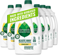 Seventh Generation Dishwasher Detergent Gel Lemon Scent 42 oz 6-Pack Case