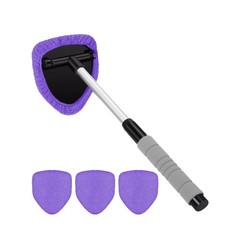 Extendable Windshield Cleaning Tool Kit Car Window Glass Wiper Cleaner Brush Pad