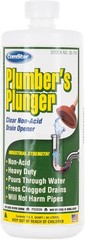ComStar Plumber’s Plunger 1 Qt Liquid Drain Opener for Clogged Drains