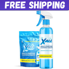 X-ALL Multi-Purpose Cleaner – Spray Bottle and 5x Cleaning Tablets