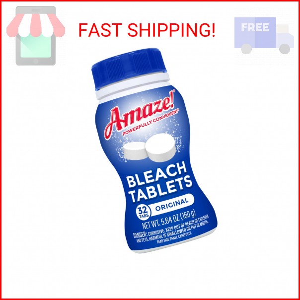 AMAZE Ultra Concentrated Bleach Tablets [32 tablets] – Original Scent – for Laun
