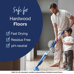 Hardwood Floor Cleaner Refill – 128 fl oz – Unscented | Refill for Spray Mops…
