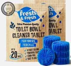 10 Pack Toilet Bowl Cleaning Tablets Fresh Scent Odor Eliminator Long Lasting US