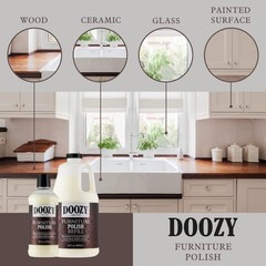 64 oz Furniture & Cabinet Polish for All Wood & Metal, Leather & Glass – Oak,…