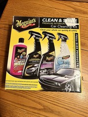 Meguiar’s Clean & Shine Premium Interior/Exterior Starter Car Cleaning Kit –