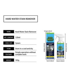 Bathroom Water Stain Cleaner No Scrub Scale Remover 120ml