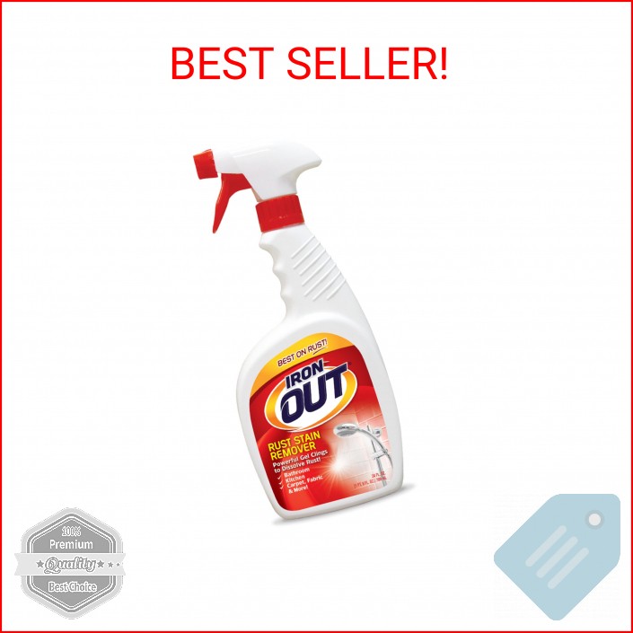 Iron OUT Rust Stain Remover Spray Gel, Remove Rust Stains in Bathrooms, Kitchens