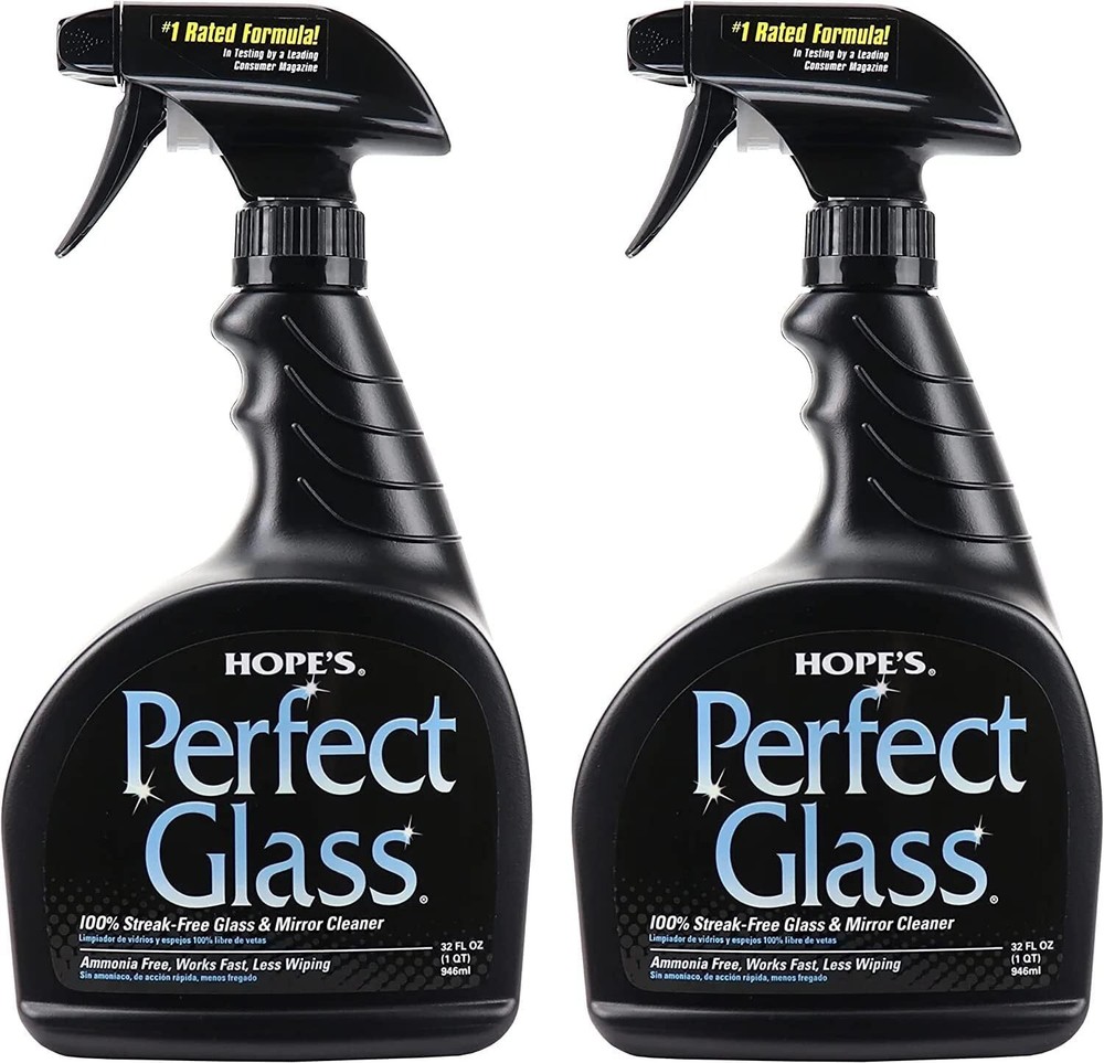 HOPE’S Perfect Glass Cleaning Spray, Window, Stove Top, Mirror Cleaner