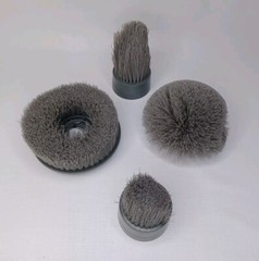 Kleenovate Spin Series Set Of 4 Replacement Brushes Round Flat Corner Small Flat