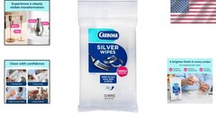 Brightening Silver Wipes | 12 Pack of Non-Toxic Metal Cleaners & Polish