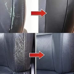 Car Plastic Restorer Wax Interior Trim Dashboard Back to Black Gloss Scratch Rep