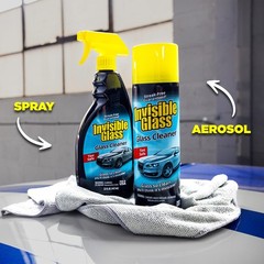 91164-4PK Premium Aerosol Glass Cleaner Spray for Car Windshields and Windows…