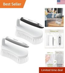 Comfort Grip Bathtub Scrubber – Durable Heavy Duty Cleaning Brush Set of 2