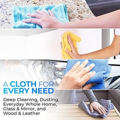 Shine Bright Microfiber Cloths – 3-Pack Streak-Free Cleaning for 16″ x 16″