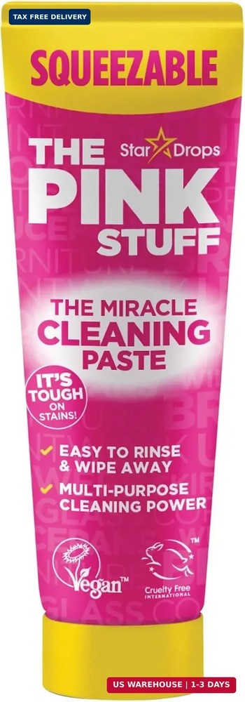 The Pink Stuff The Miracle Squeezable Cleaning Paste 300g Easy to Rinse Multi Pu