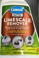 (2-Pk) CARBONA Sink Shower Glass Tubs Tiles Bath LIMESCALE REMOVER Lemon Fresh