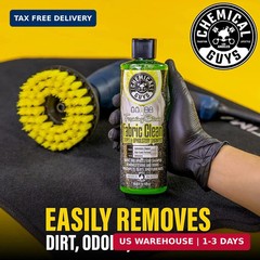 Chemical Guys Foaming Citrus Fabric Clean Drill Brush Kit – High Foaming Stain a