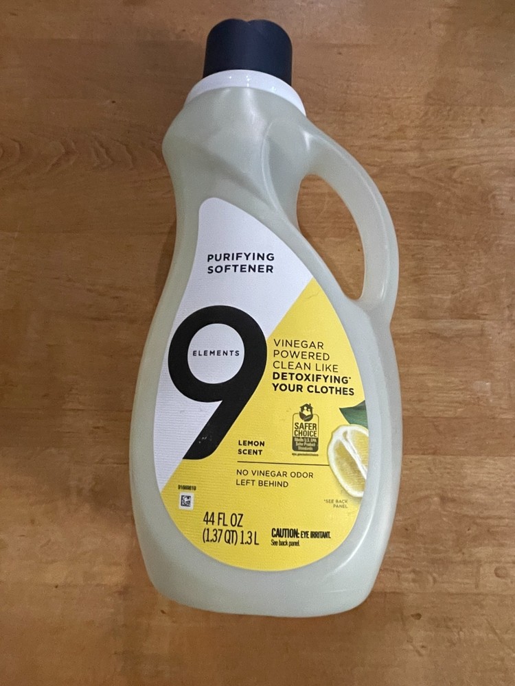 9 Elements Vinegar Powered Purifying Softener Lemon Scent 44oz