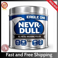 Eagle One Nevr Dull Wadding Polish 5 oz Metal Chrome Cleaner Car Brass Copper