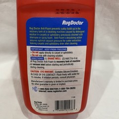 Rug Doctor Anti Foam Cleaner 32 Fl Oz 85% Full