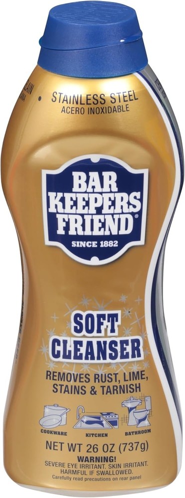 BAR KEEPERS FRIEND Soft Cleanser Liquid All-Purpose Cleaner – 26 oz