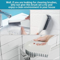 CN1ST 6 PCS Cleaning Brush, Scrub Brush Set for Kitchen and Bathroom Househol…