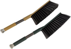 2 Pack Soft Bristle Bed Sheets Sweeping Cleaning Brush with Long Hand, Counter D