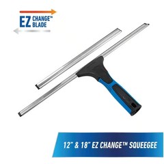 Unger EZ Change Squeegee 18″ Window Cleaner + 12″ Blade New